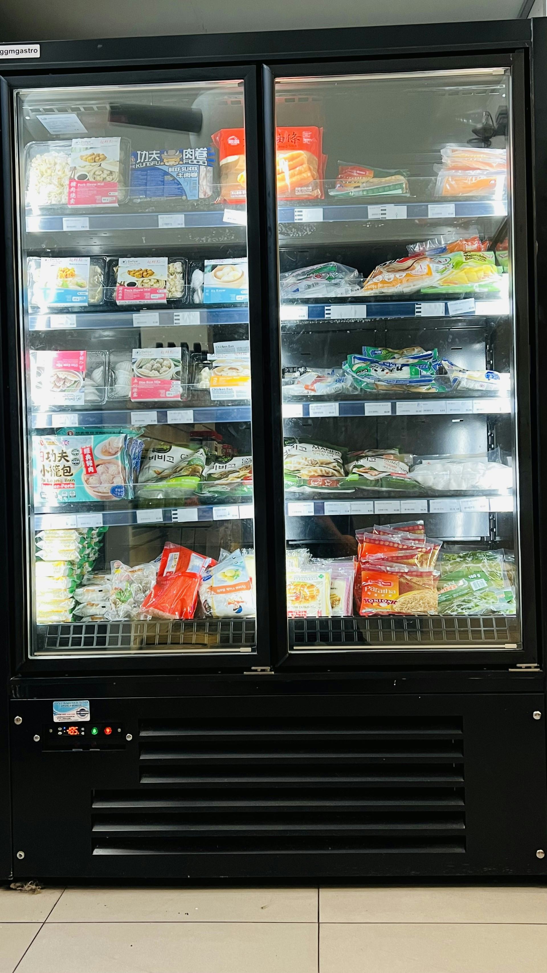 Congélateur vitrine