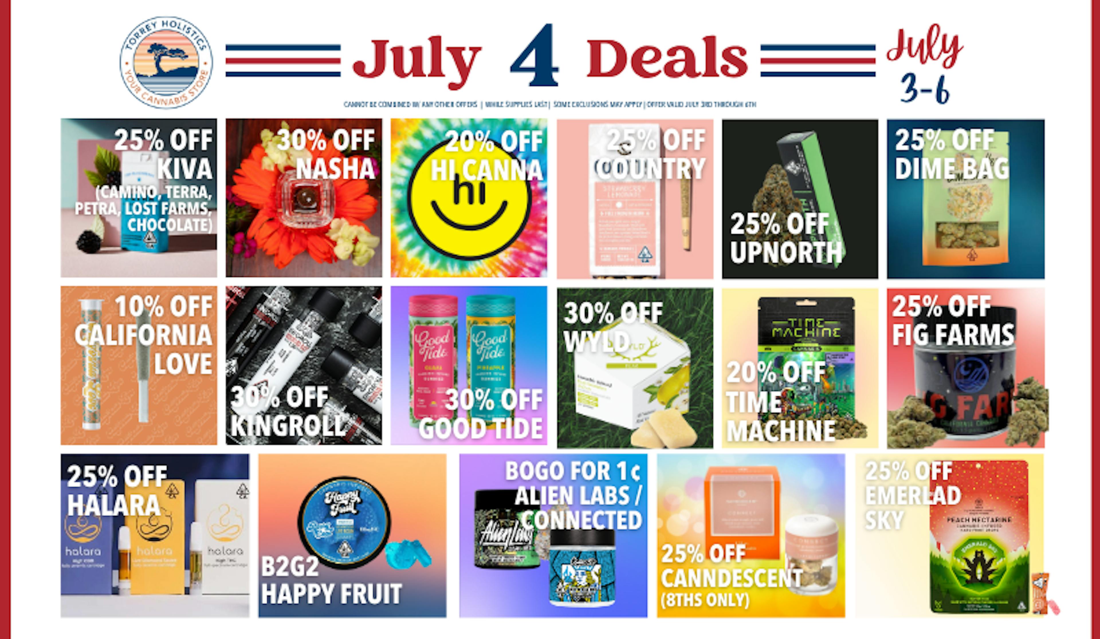 4th of July Deals.