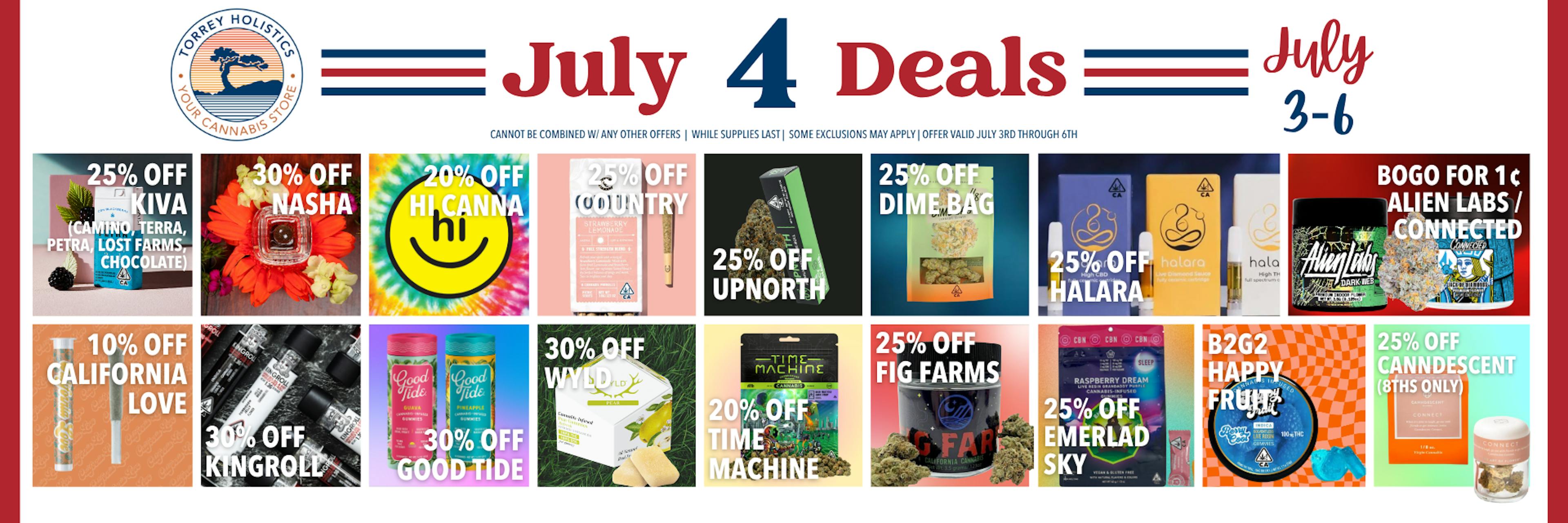 4th of July Deals.
