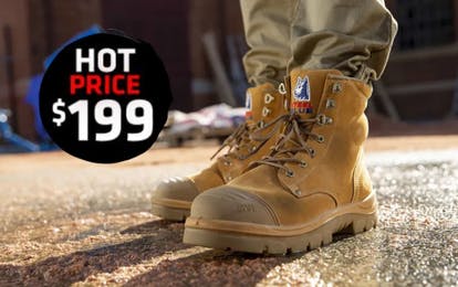 Smash the Site in Style – Shop Steel Blue's Argyle® Zip Scuff Cap Boots for $199