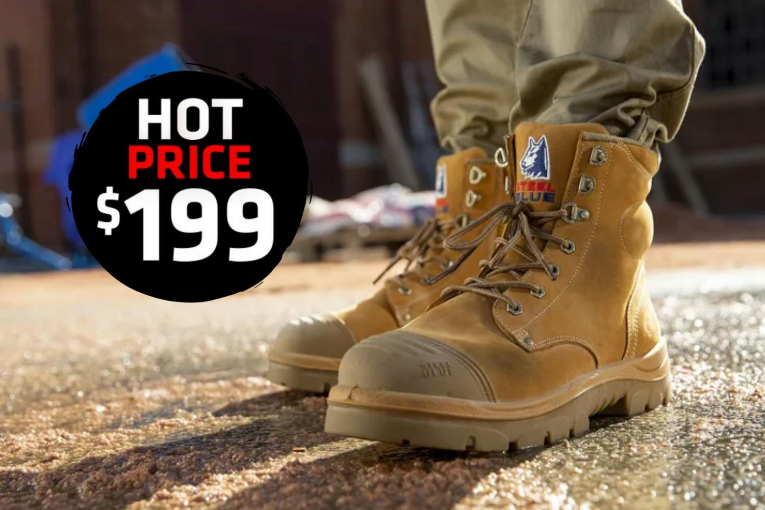 Smash the Site in Style – Shop Steel Blue's Argyle® Zip Scuff Cap Boots for $199