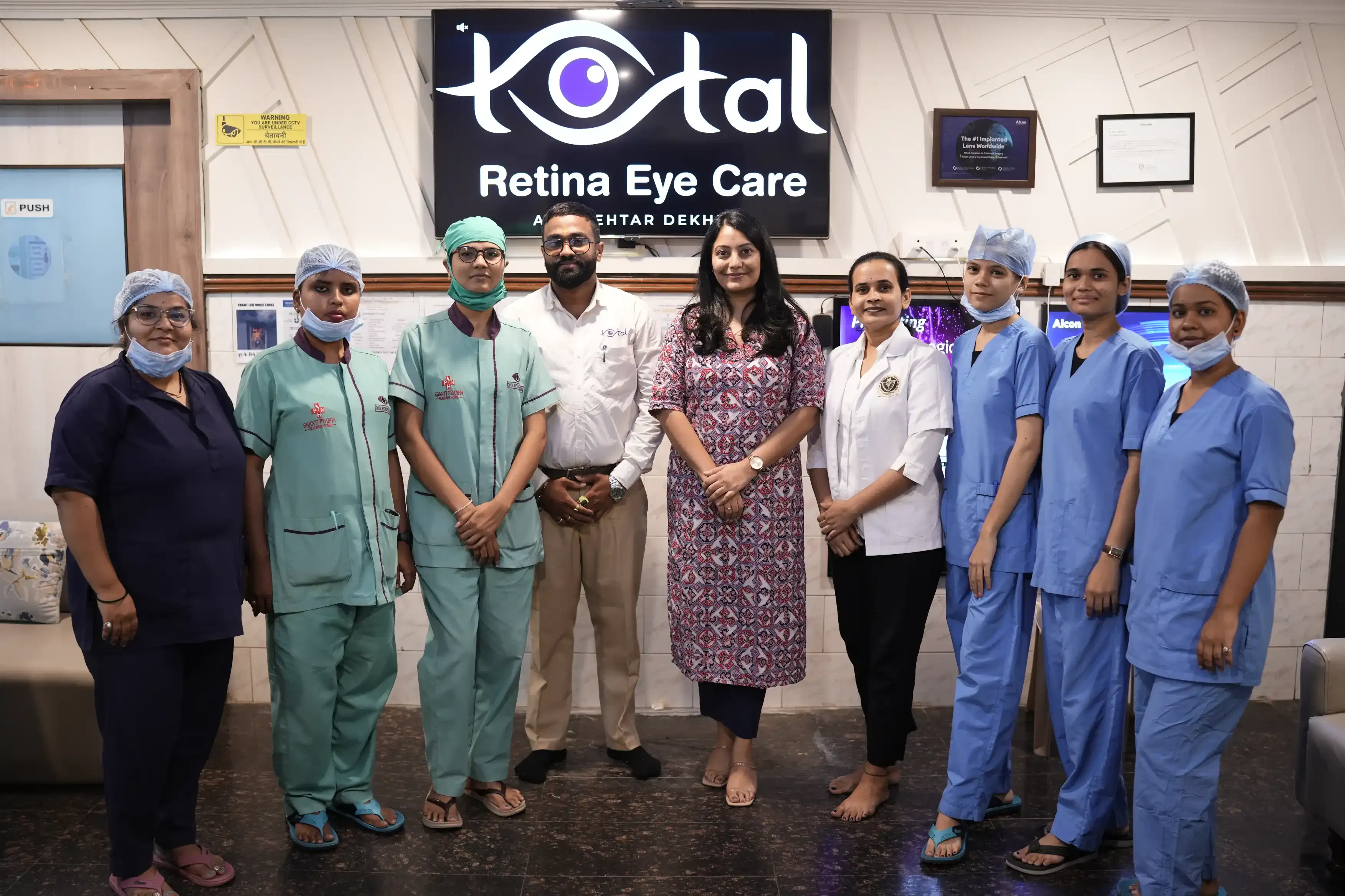 Clinic team with doctor