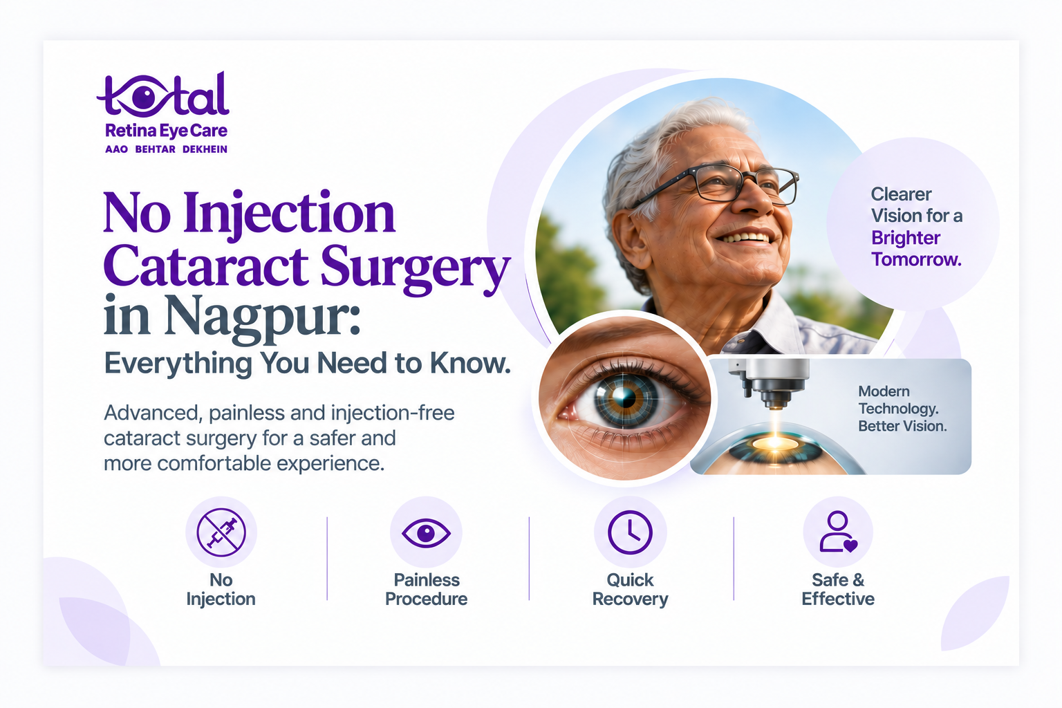 No-Injection Cataract Surgery in Nagpur | Best Eye Clinic