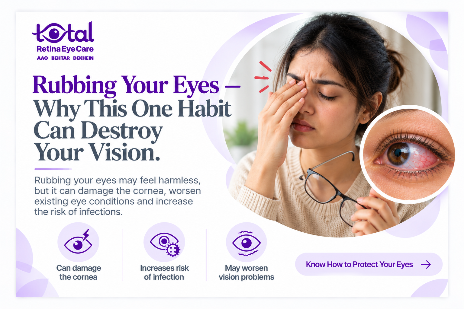 Is Rubbing Your Eyes Bad? Risks & Advice Eye Specialist in Nagpur