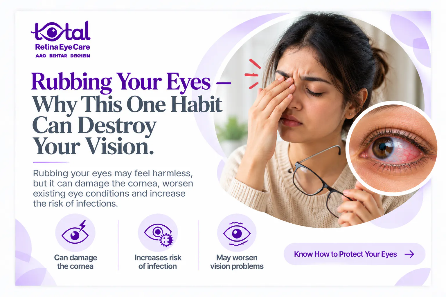 Is Rubbing Your Eyes Bad? Risks & Advice Eye Specialist in Nagpur