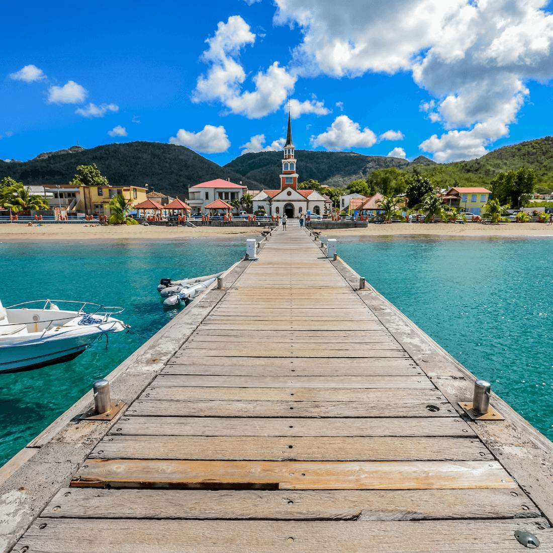 Ponton des Anses d'arlet en Martinique