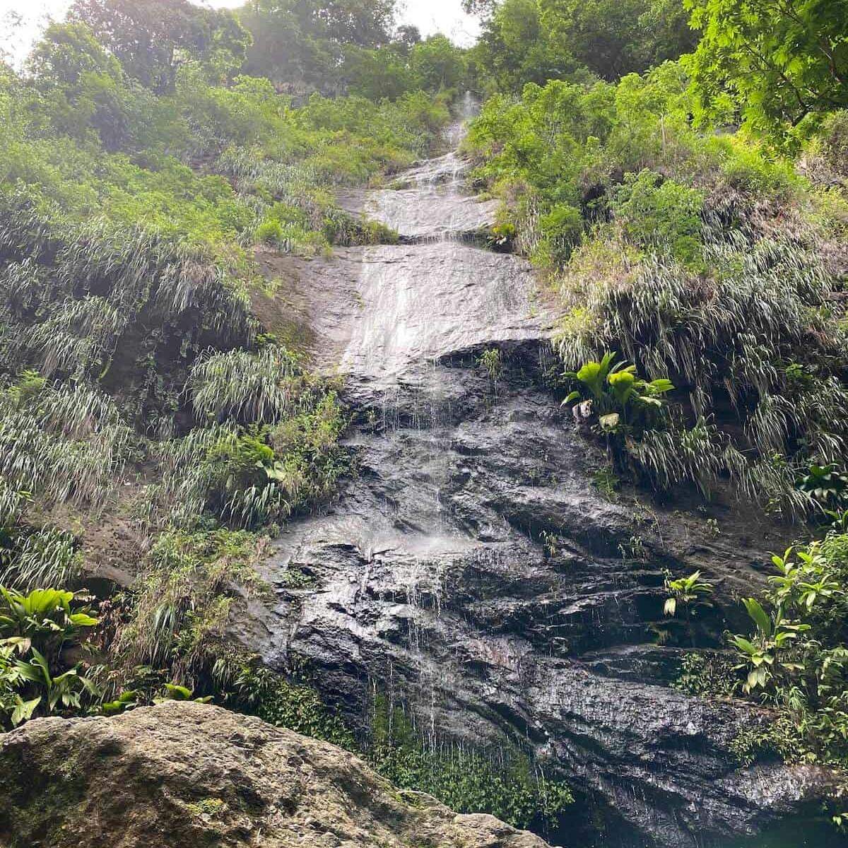 Waterfall of Anse Couleuvre