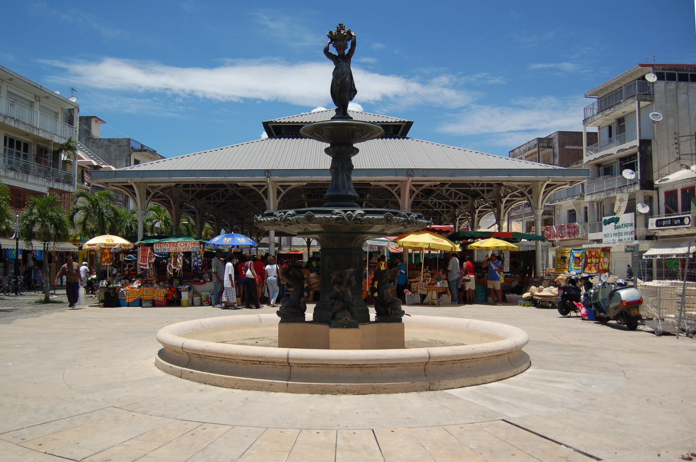 Marché de Pointe à Pitre en Guadeloupe