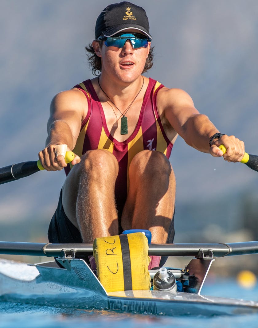 Rower out on the water