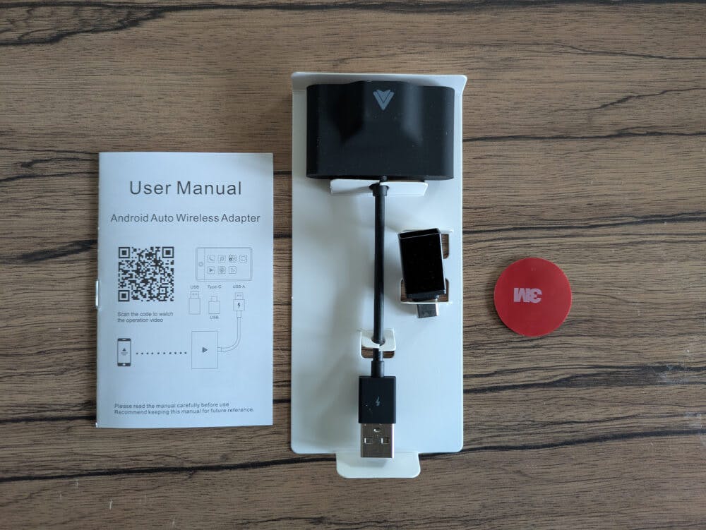 DYTWL Android Auto Wireless Adapter unboxed
