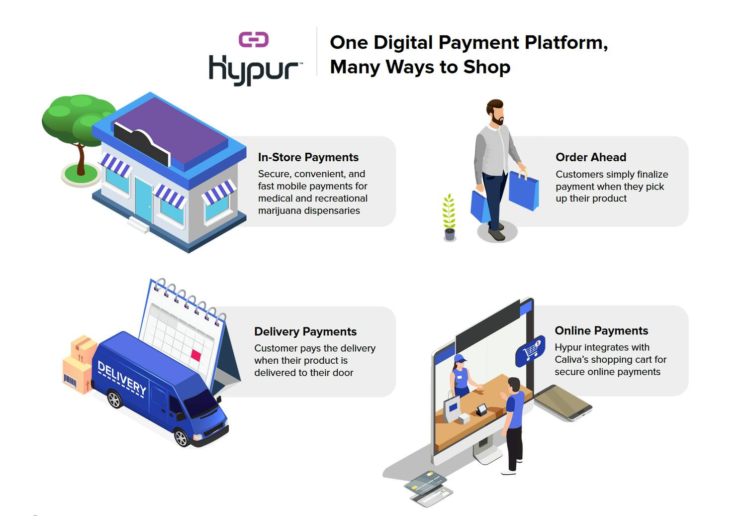 One digital payment platform, many wasy to shop