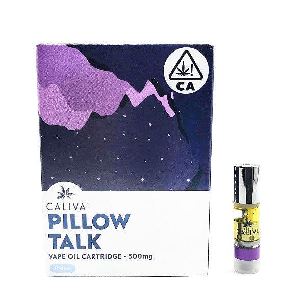 Caliva pillow talk vape oil cartridge - 500mg