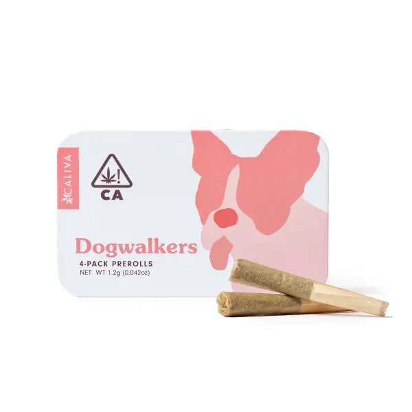 Caliva's Dogwalkers pack of 4 hybrid preroll. 