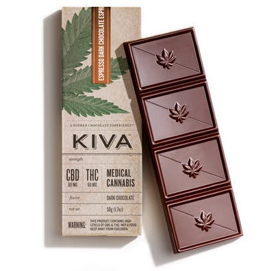Kiva THC Infused Chocolate