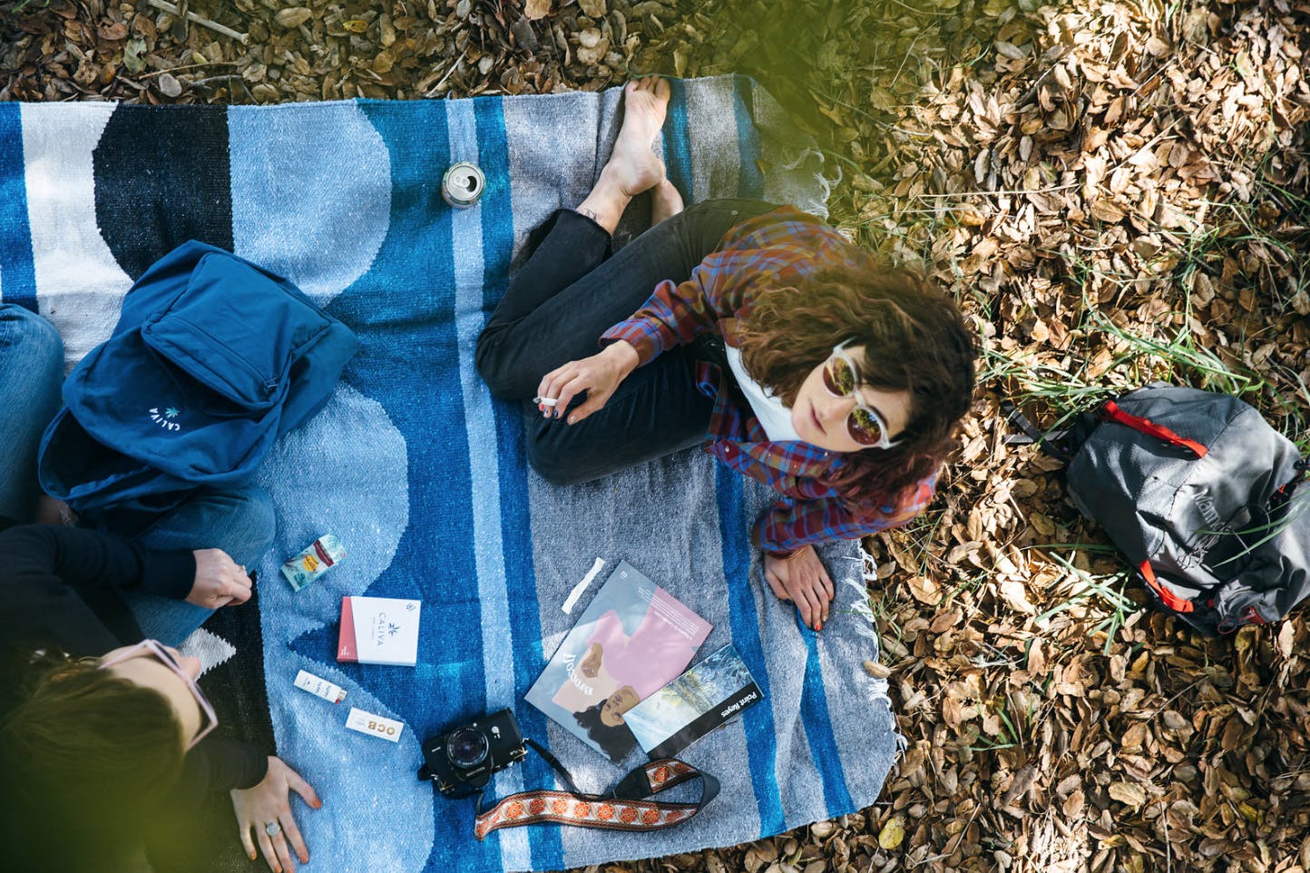 People enjoying cannabis in a park