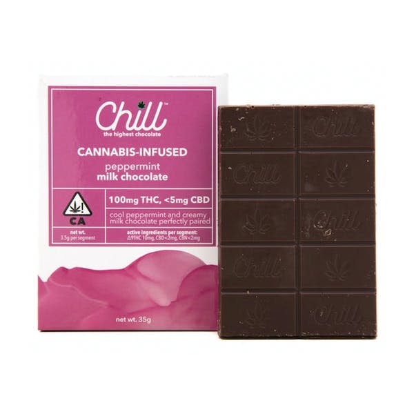 A peppermint flavored Chill chocolate bar. 