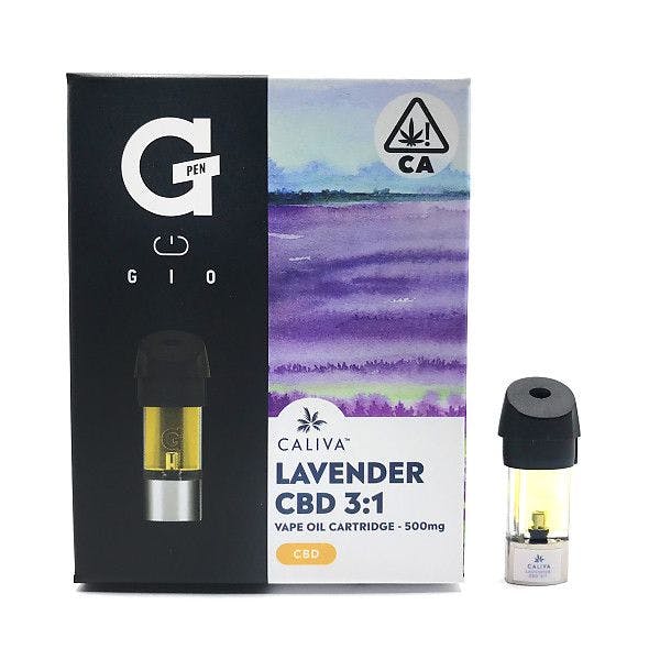 Caliva Lavendar CBD 3:1 Gio Vape Cartridge