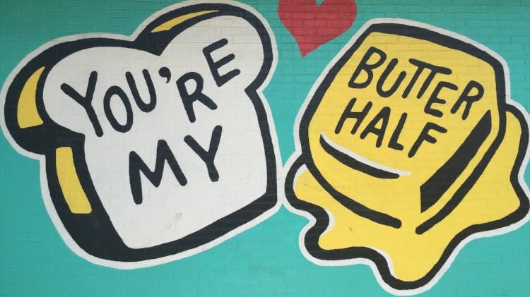 You're my butter half wall art