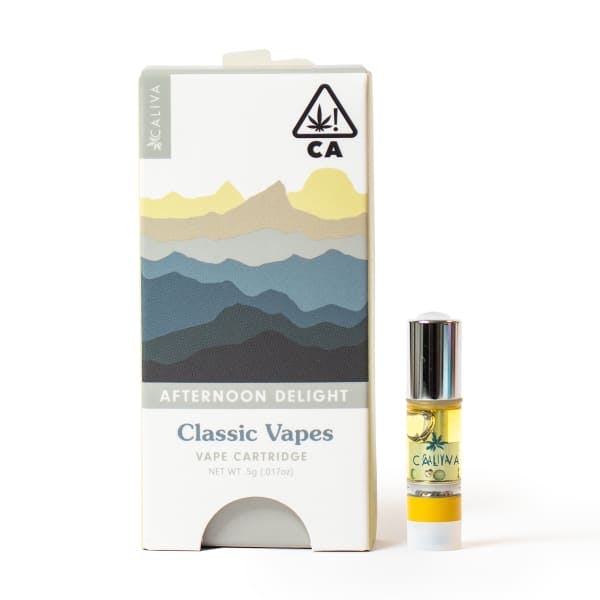 Caliva's Classic Vapes line in Afternoon Delight. 
