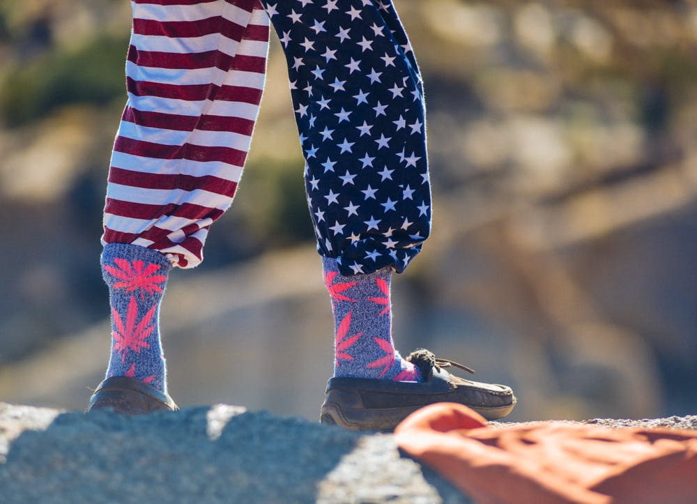 4th of July Cannabis Socks