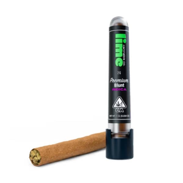 Lime Cannabis Co.'s Premium Blunt in Indica. 