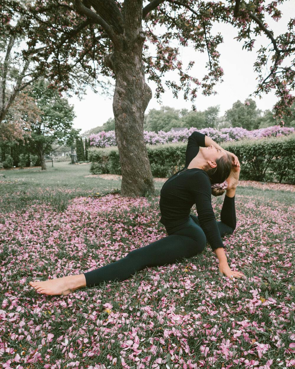 Martha posing in the park