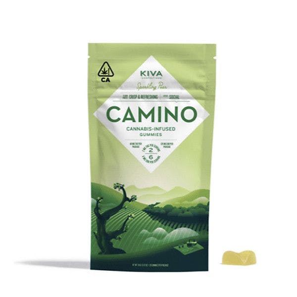 Kiva Camino Sparkling Pear CBD Gummies