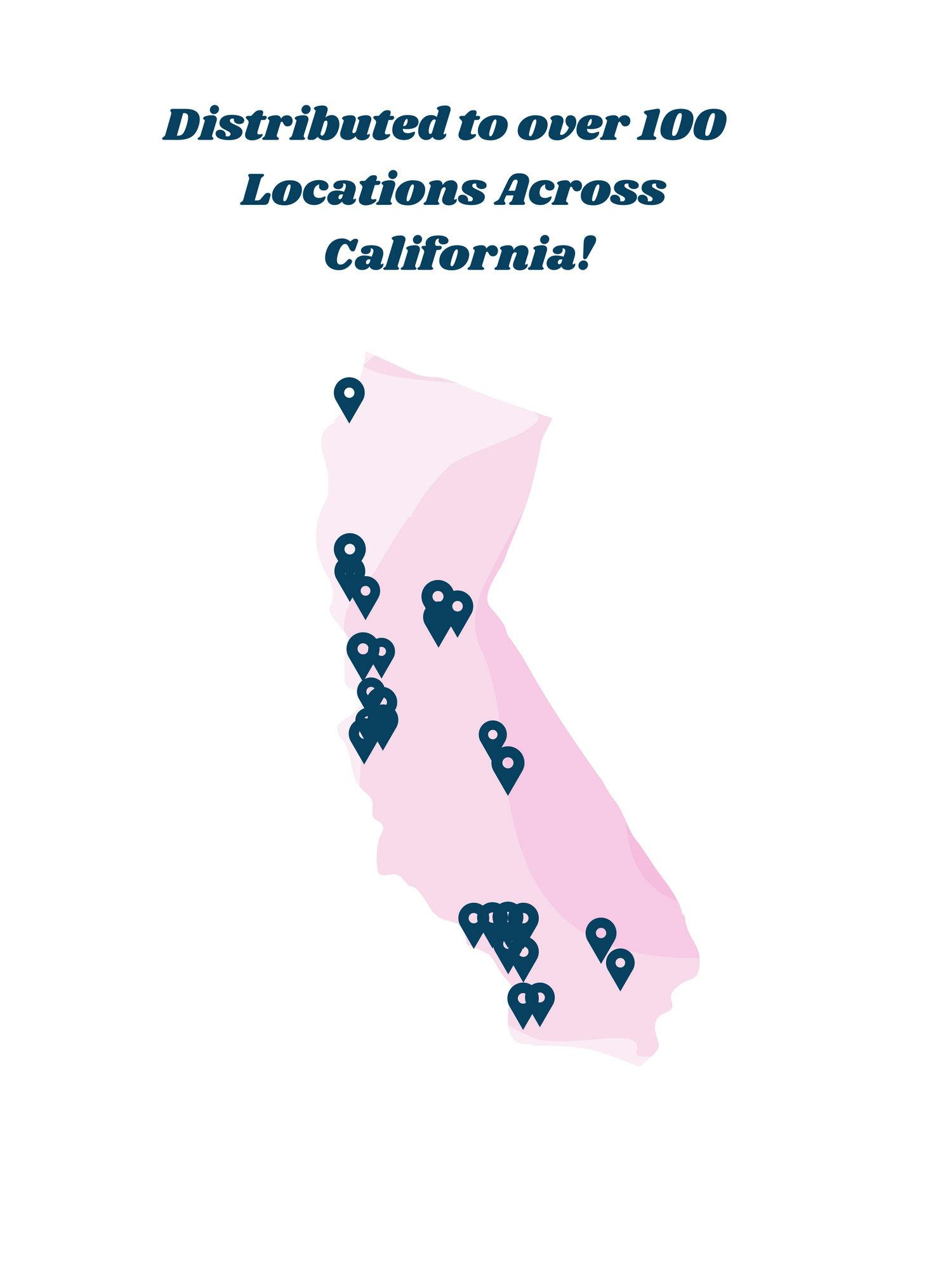 over 100 locations in California 