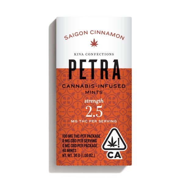 Kiva Petra Saigon Cinnamon cannabis mints