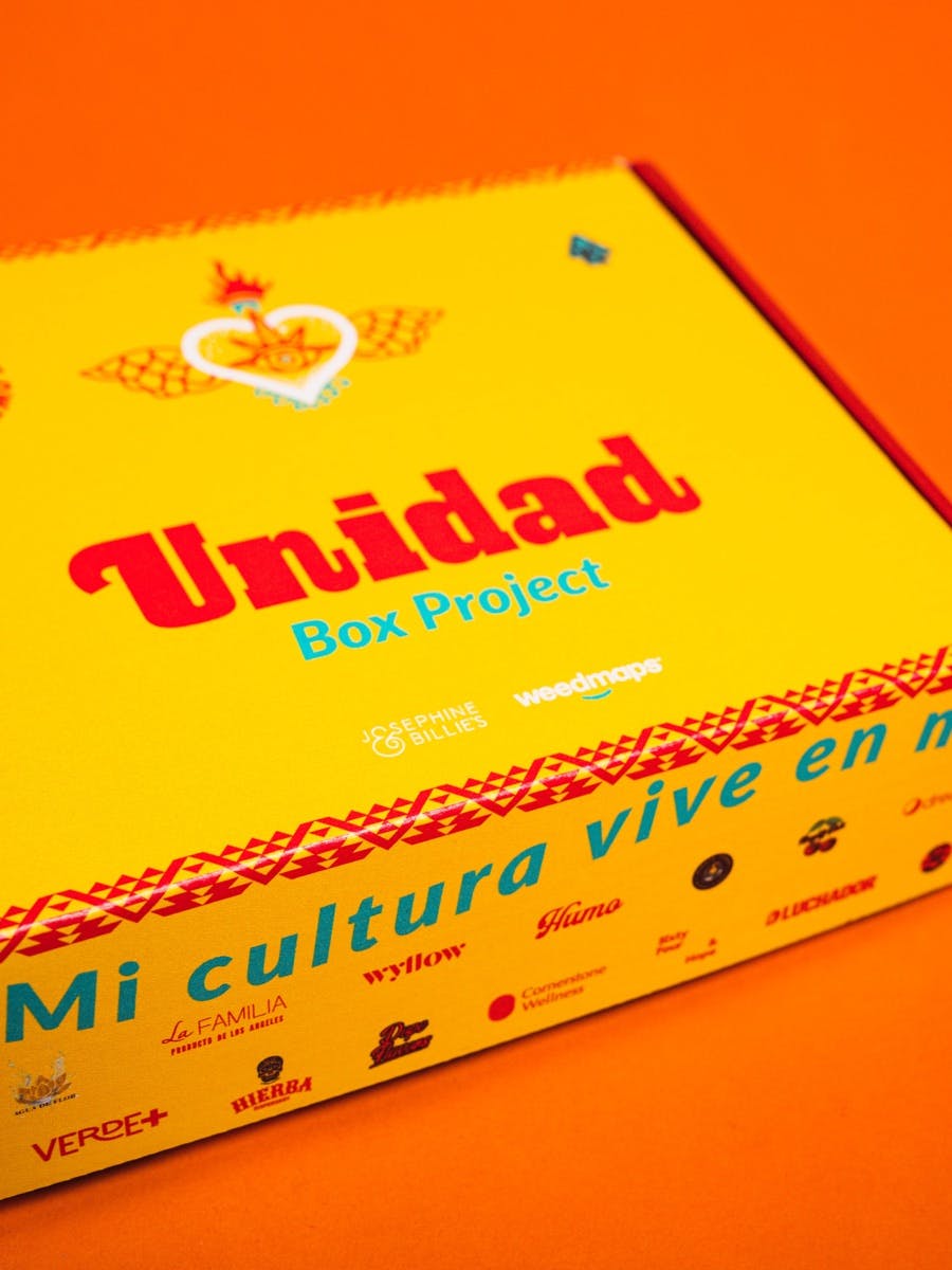 Unidad Box Project celebrating Hispanic / Latine-owned brands in cannabis. 