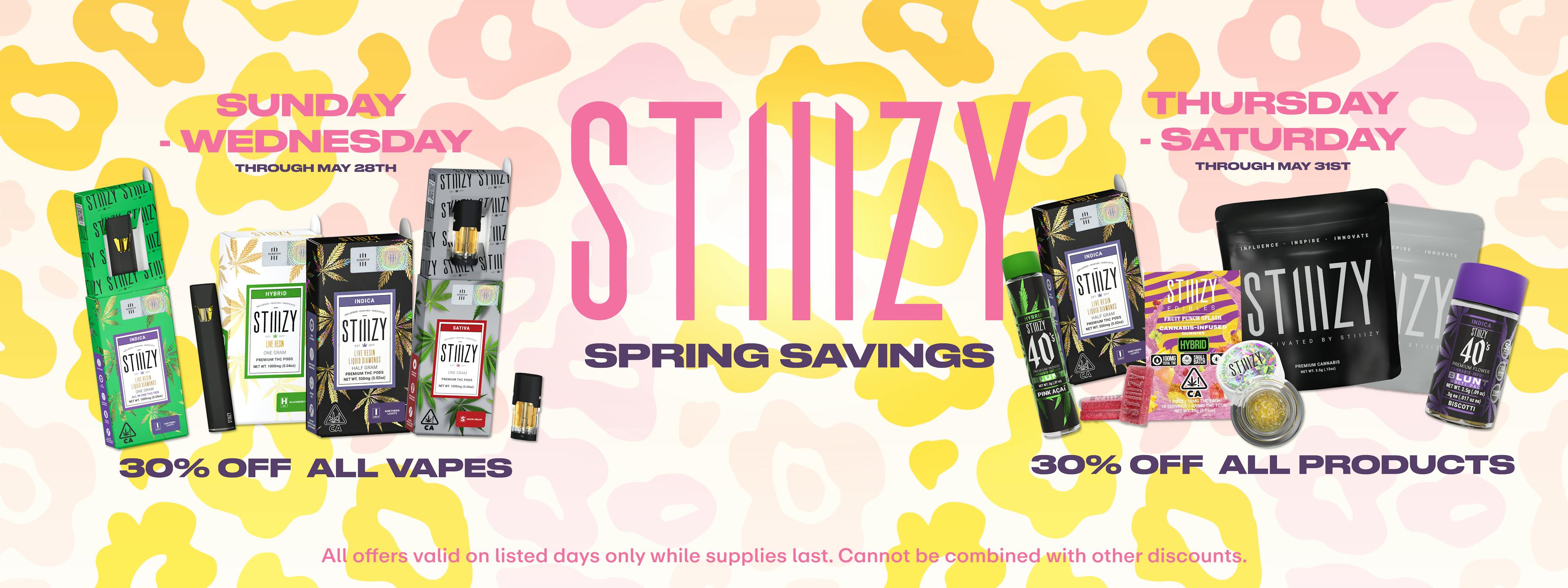 30% off Stiiizy