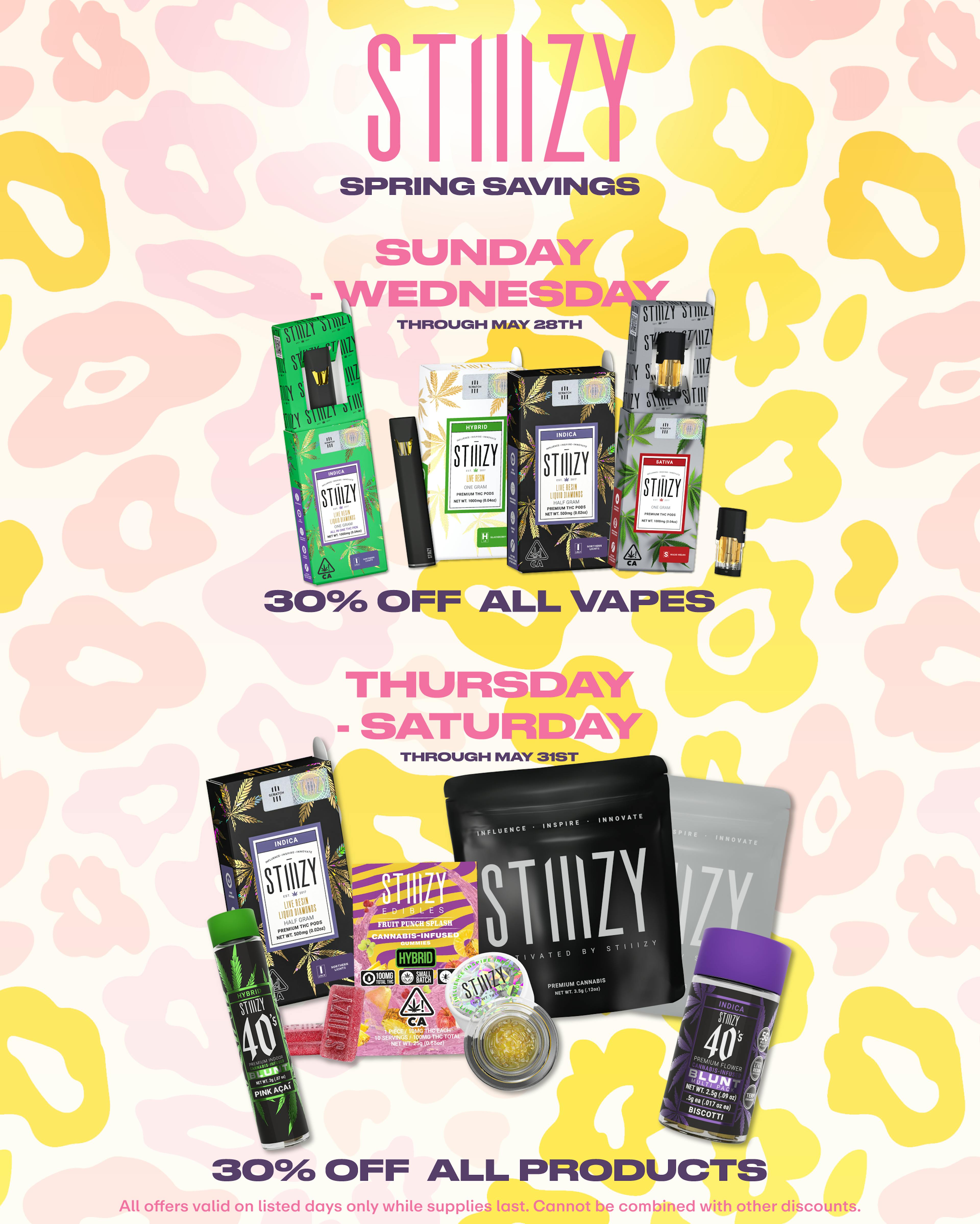 30% off Stiiizy