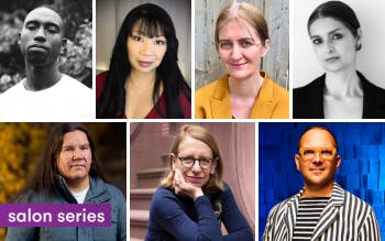 Authors featured in our Salon Series including Caleb Azumah Nelson, Jean Kwok, Emma Donoghue, Jhumpa Lahiri, Waubgeshig Rice, Roz Chast and Cory Doctorow.