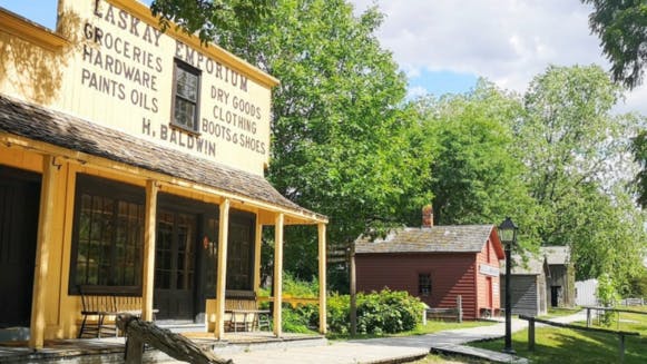 Heritage buildings at Black Creek Pioneer Village.