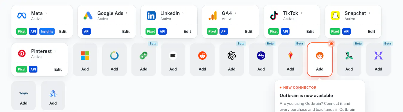 Live and unused connectors used to occupy a lot of space on your Tracklution dashboard