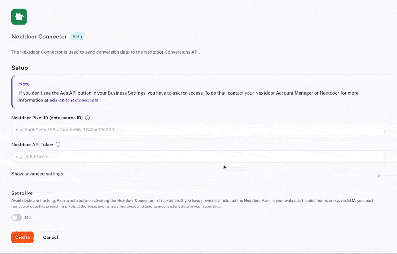 Tracklution introduces Nextdoor connector