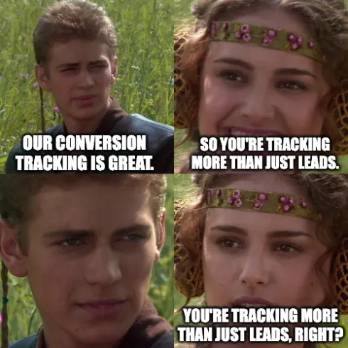 Meme about conversion tracking