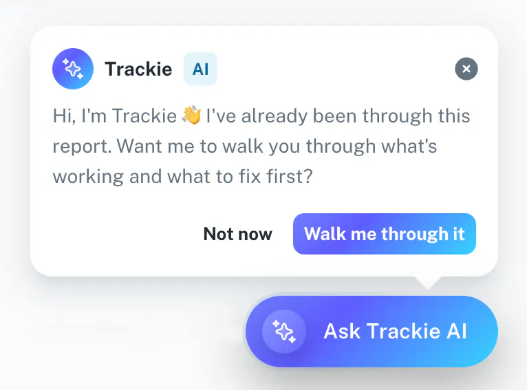 Tracklution impact report: Ask Trackie AI