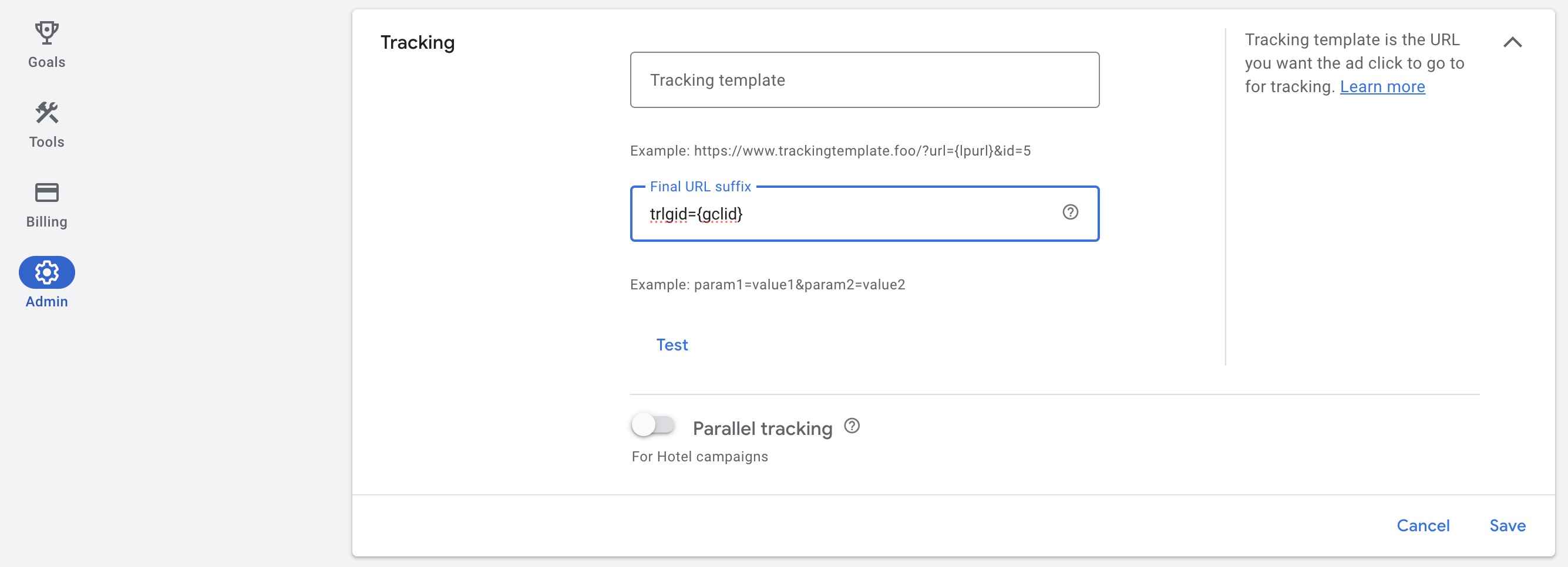 Google Ads - Click Id