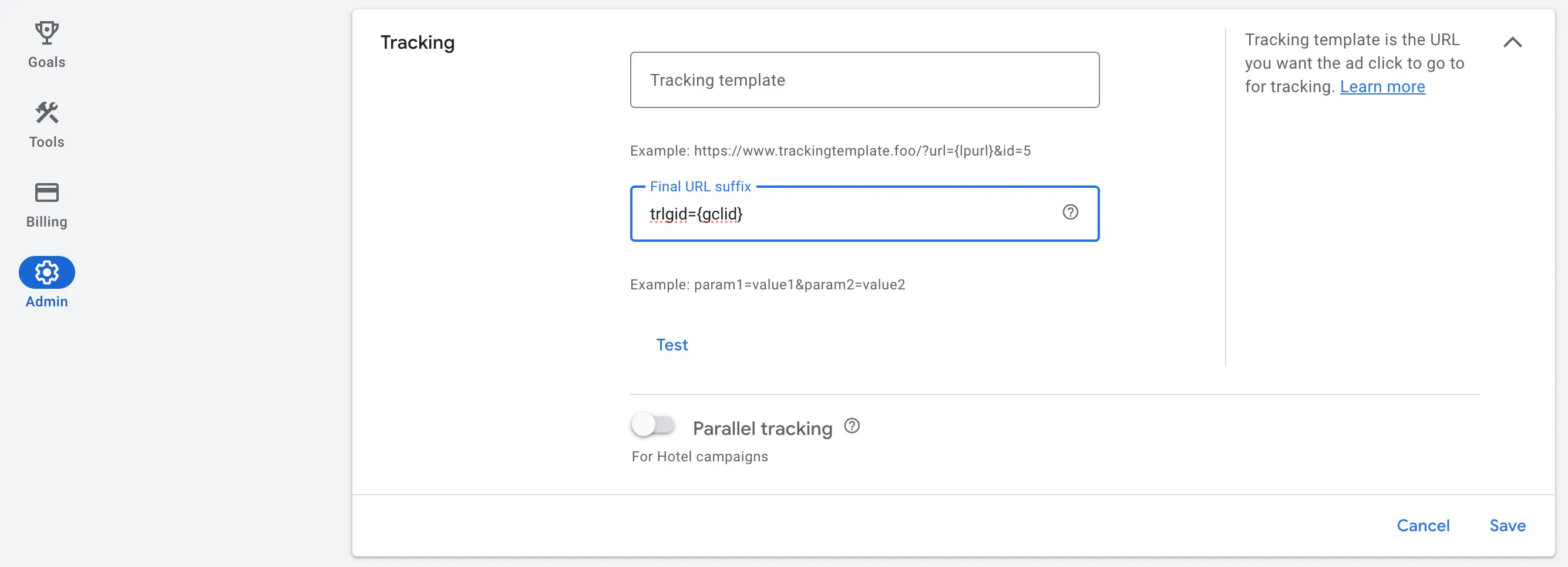 Google Ads - Click Id
