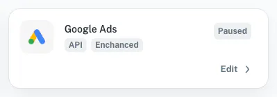 Edit Google Ads Connector
