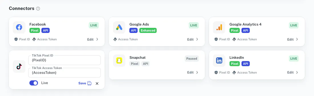 alt Activate Ad Platform Connections