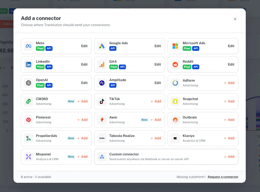It's now easier and clearer to see your connectors in Tracklution