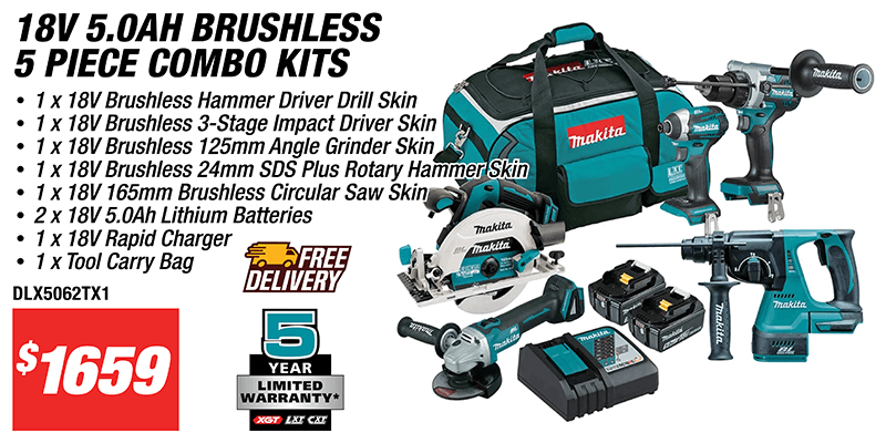 Makita 9 piece combo kit online bunnings