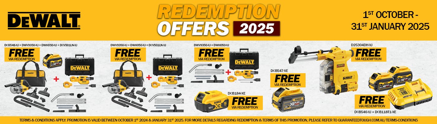 DeWALT Redemptions Bonuses Offers TradeTools