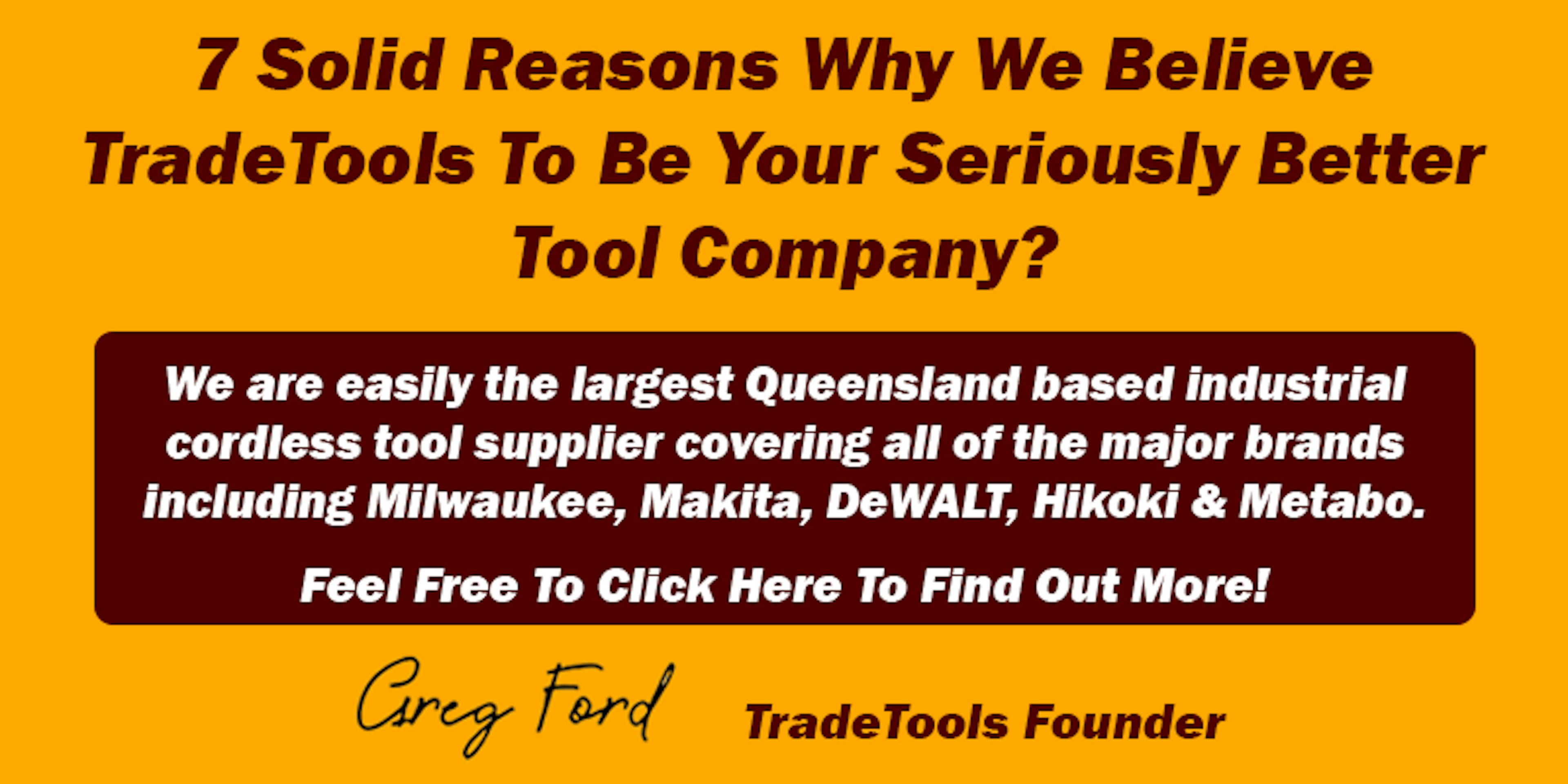 Tool Shop Australia's 1 Online Tool Shop TradeTools