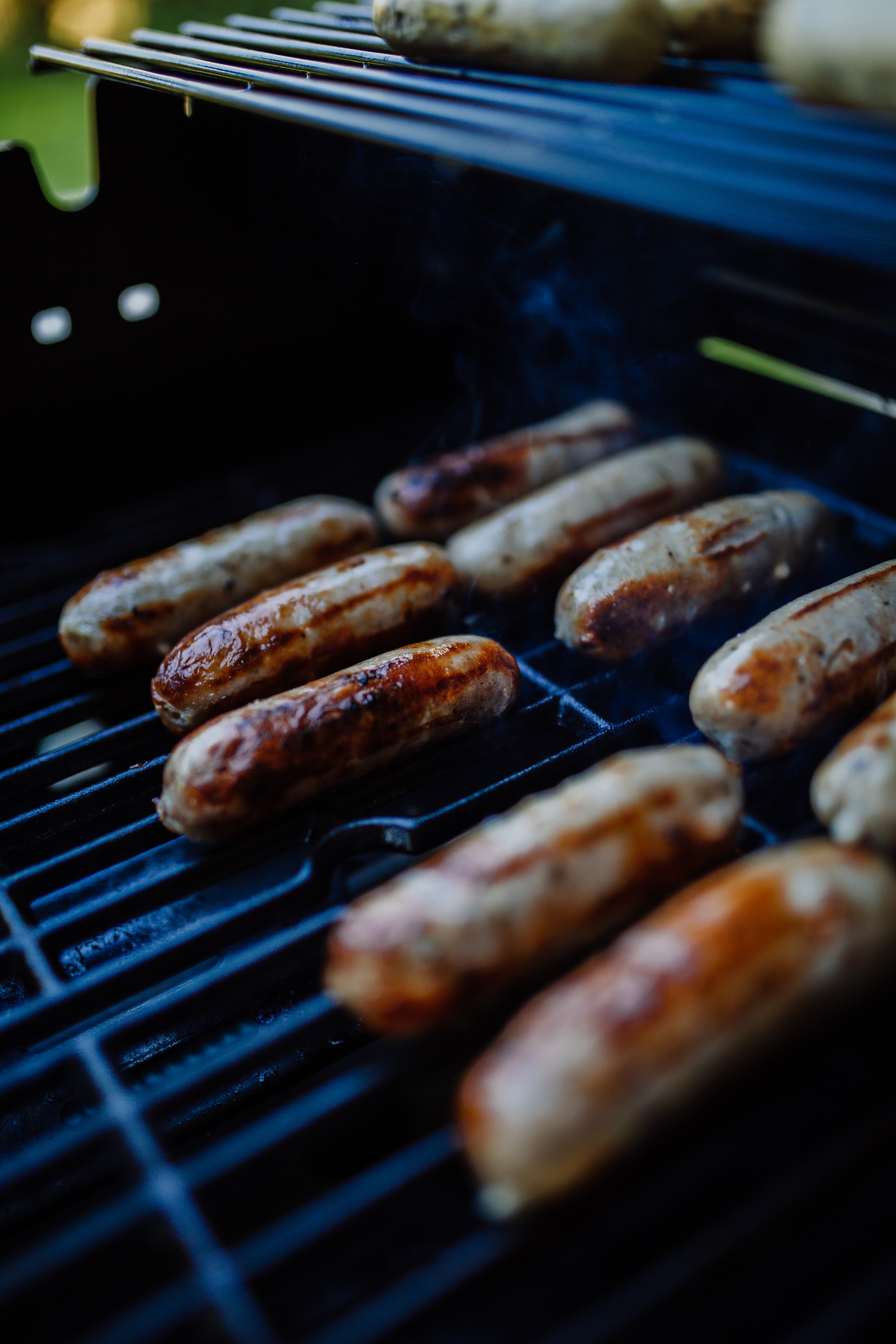 Sausages on a bbq