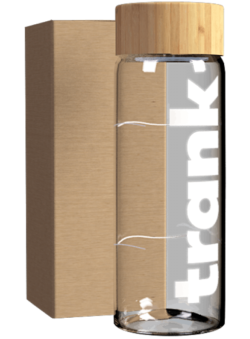 Trank Flasche mit Verpackung