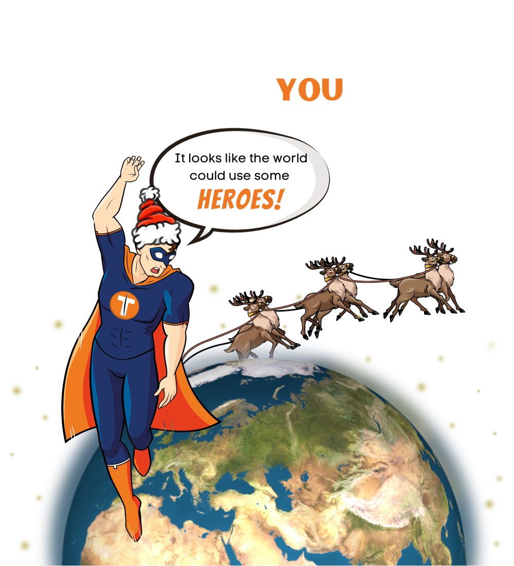 TransHeroes homepage kerst