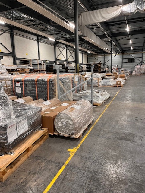 Levering bij distributiecentrum in Hannover